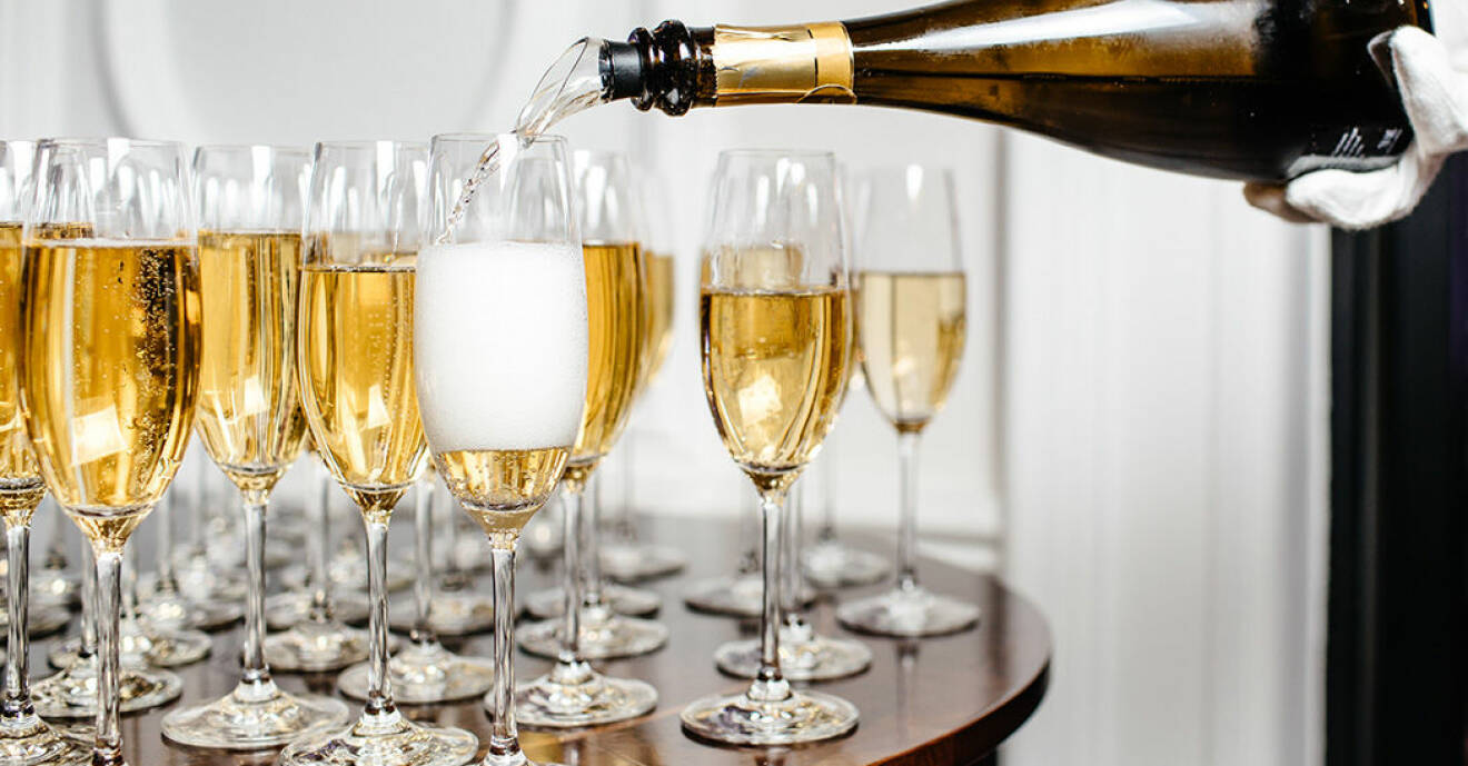 Hur många glas champagne ryms i en flaska?
