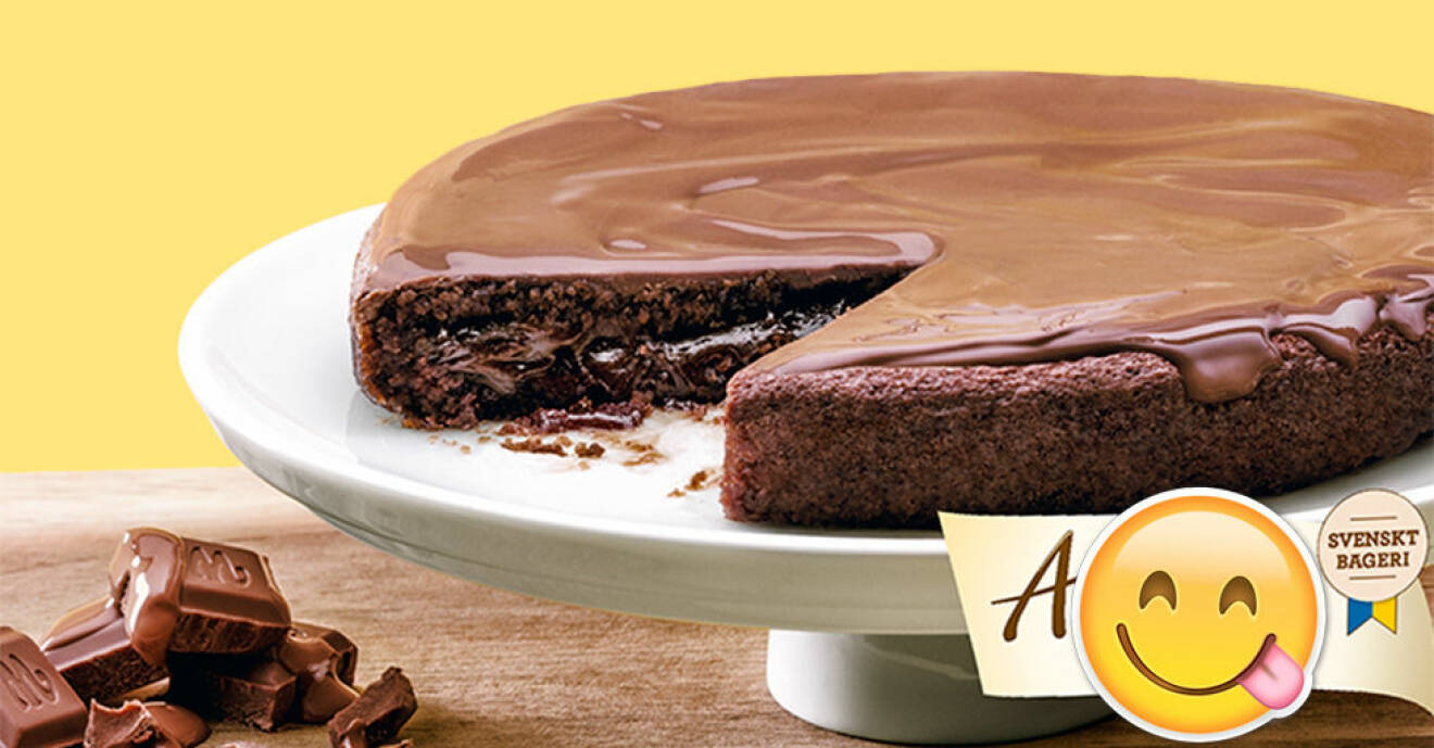 Almondy lanserar kladdkaka med Marabou choklad.