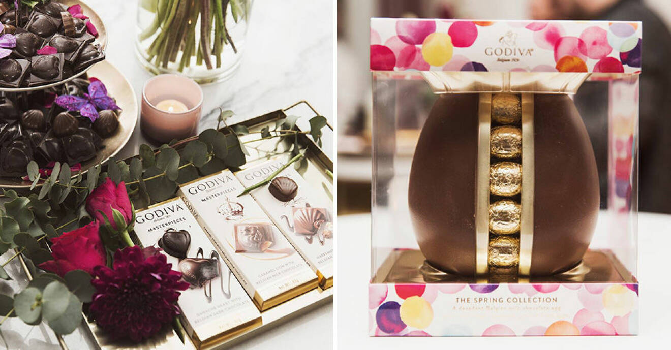 Belgiska chokladmärket Godiva lanseras i Sverige.