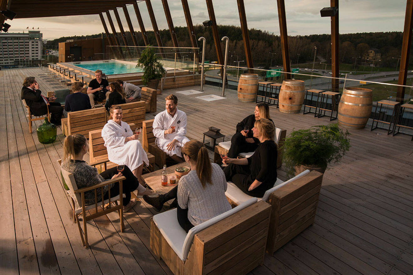 Relaxa på The Winery Hotels takterass. Foto: Jan Malmström