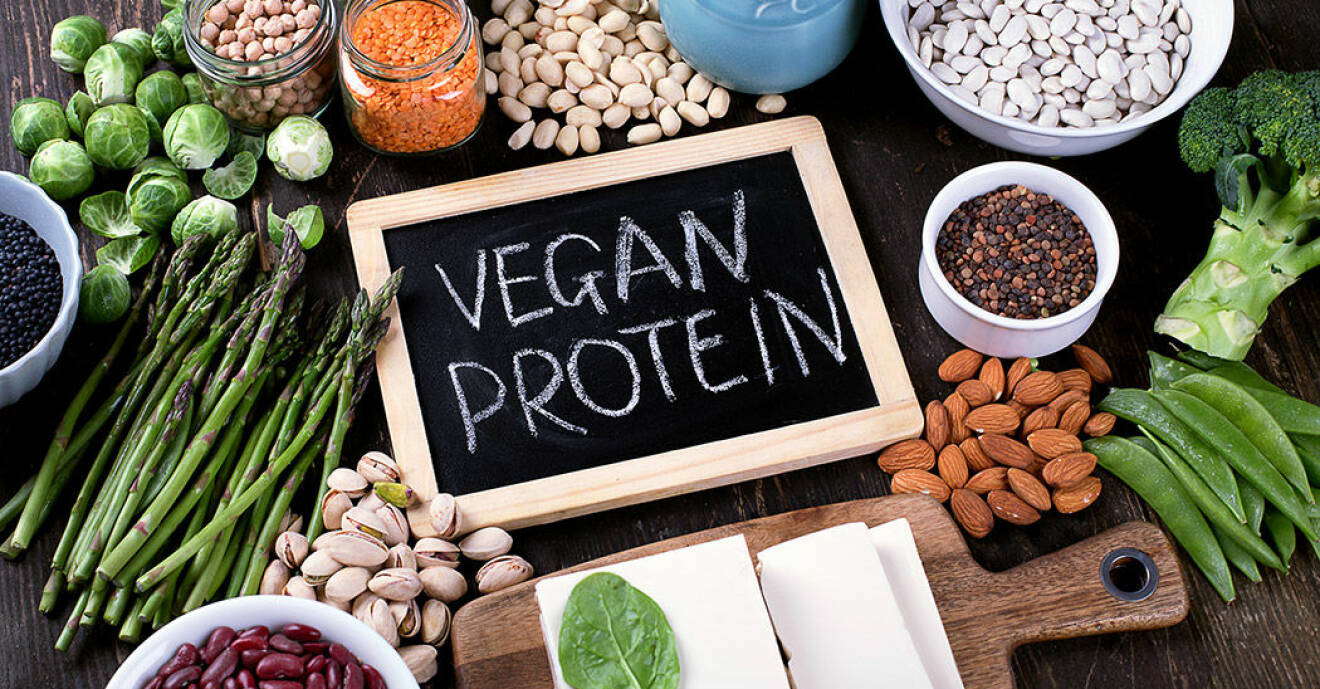 Det finns många veganska proteinkällor.