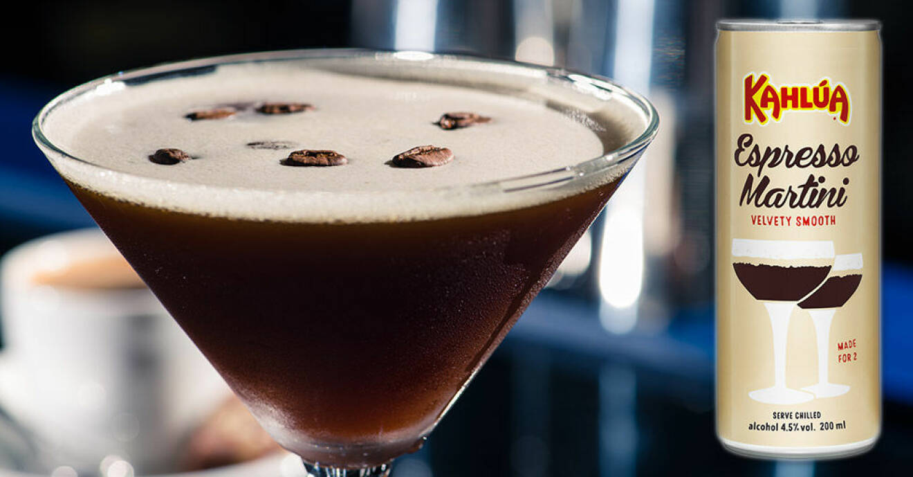 Kahlúa lanserar färdig Espresso Martini på burk.