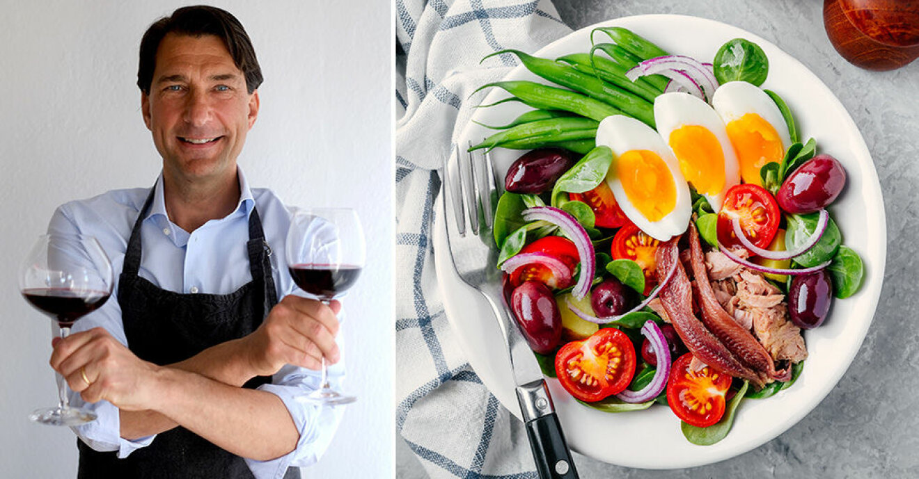 Stefan Saidac: "Tomater och ägg kan vara svårmatchat med vin."