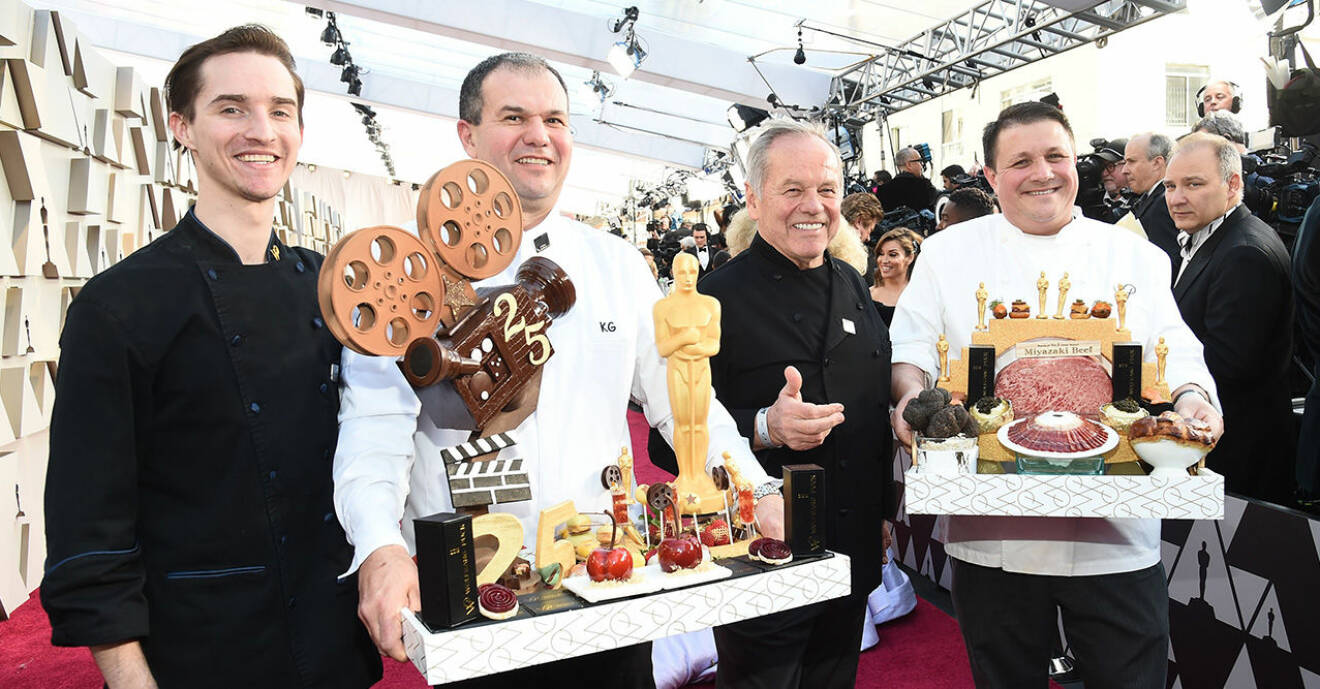 Wolfgang Puck ansvarade för maten på Oscarsgalan 2019.