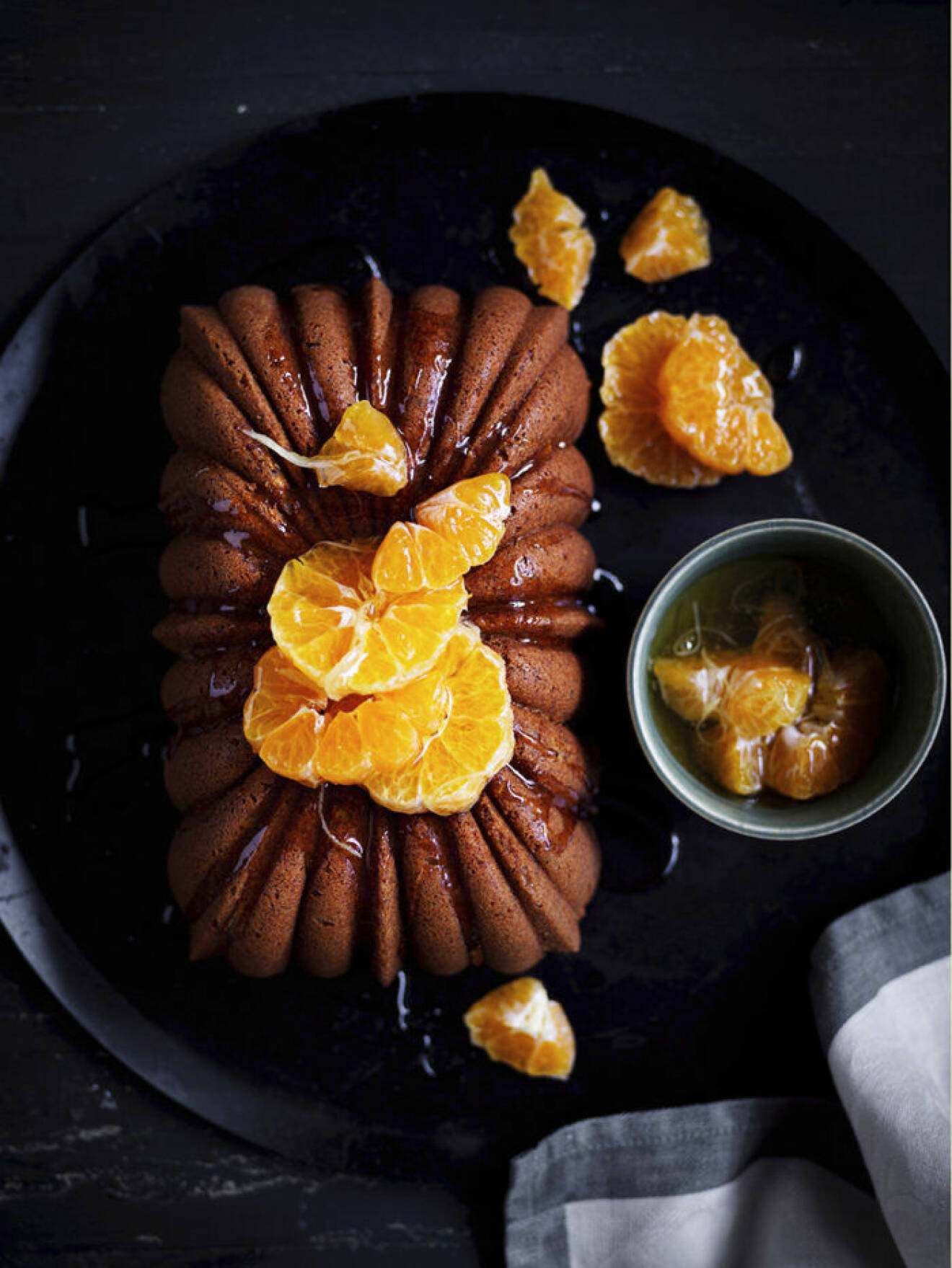 Recept på mjuk kaka med mandarin och ingefära