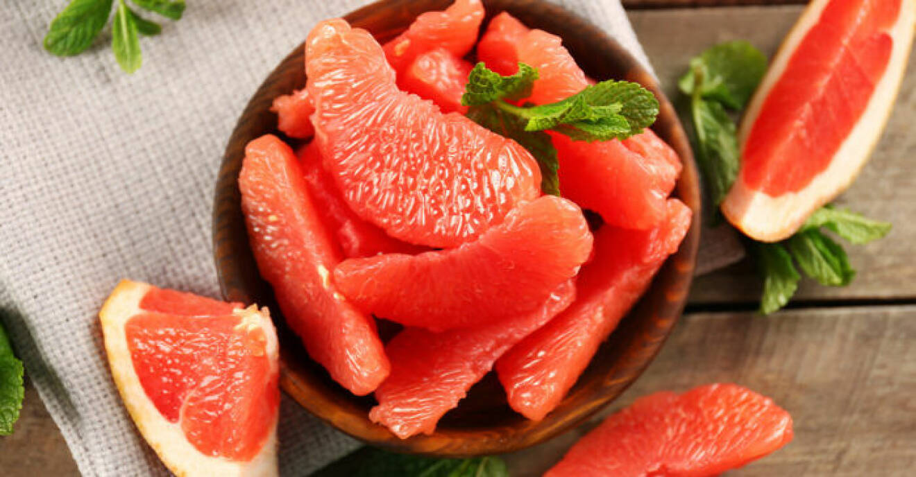 Grapefrukt kan vara bra för huden