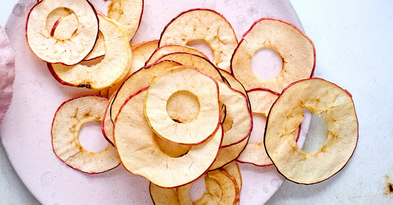 Recept på handgjorda äppelchips
