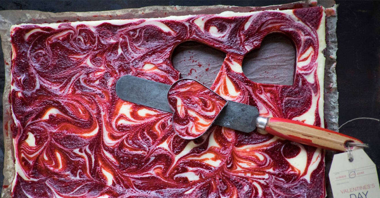 Recept på marmorerad red velvet-kaka