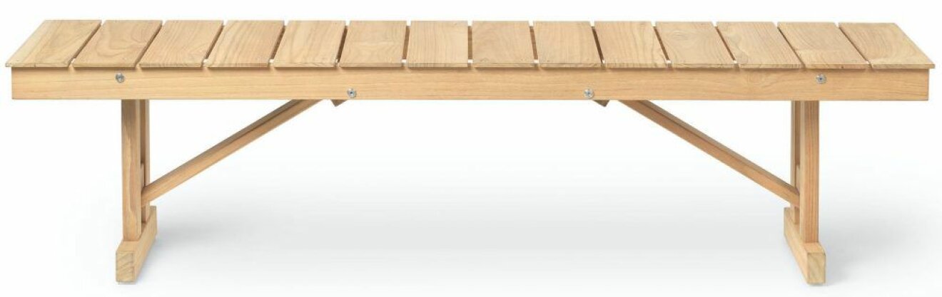 bänken BM1871 för en komplett möbelgrupp. Design av Børge Mogensen för Carl Hansen.