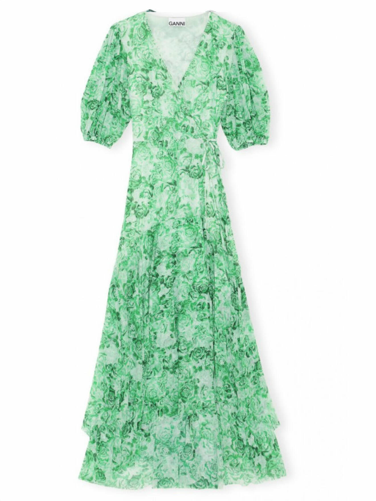Grön klänning från Ganni
