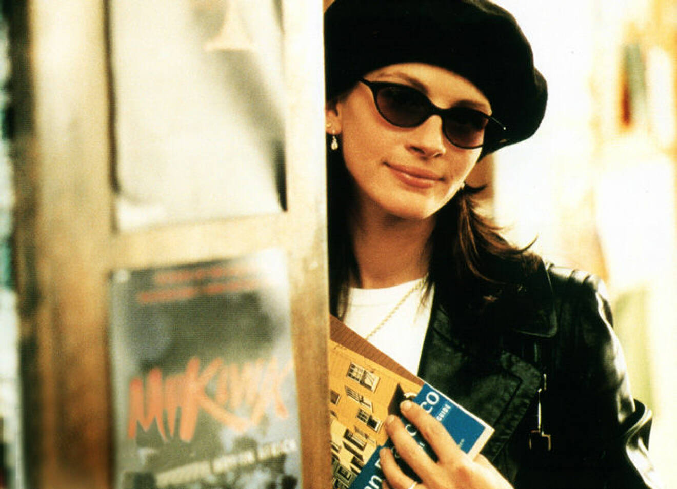 En bild på skådespelerskan Julia Roberts i filmen Notting Hill. 