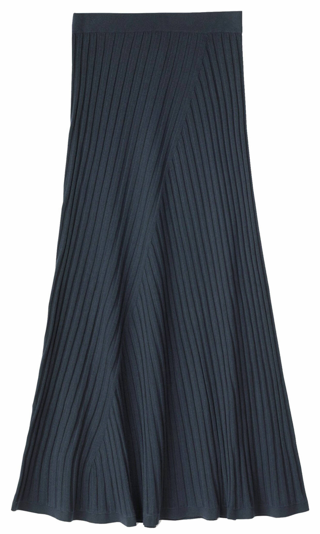 Mörkblå tillhörande kjol med vacker fall från Filippa K.