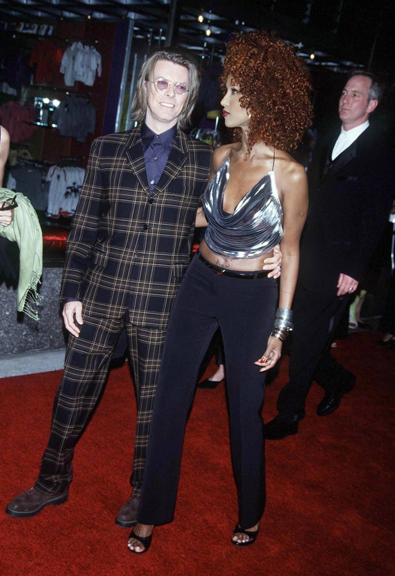 Paret David Bowie och Iman oförglömliga 90-tals stil