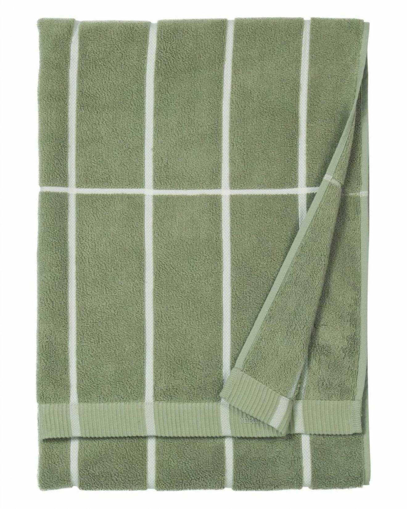 Grön handduk från Marimekko.