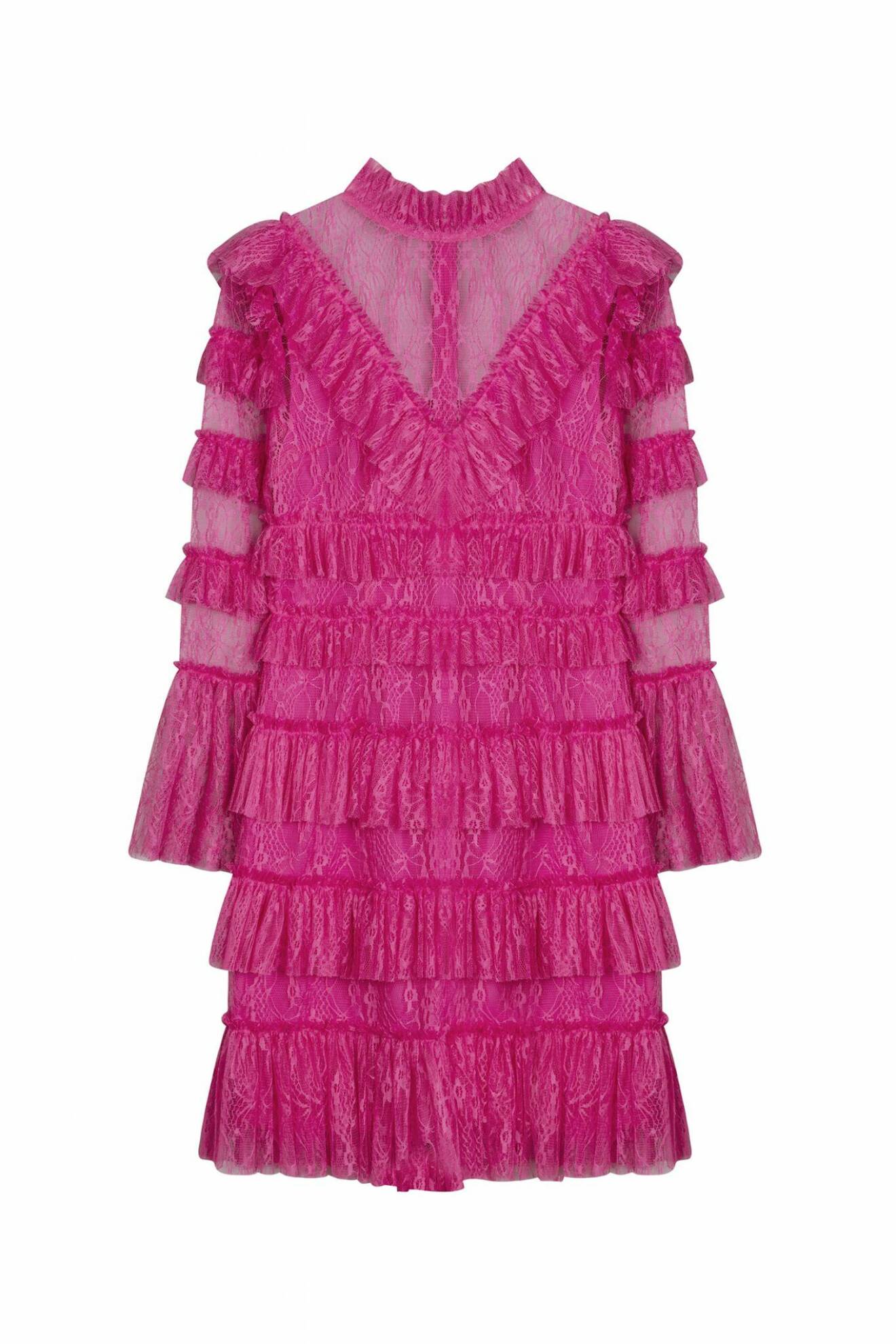 By Malina höstkollektion 2020: rosa spetsklänning