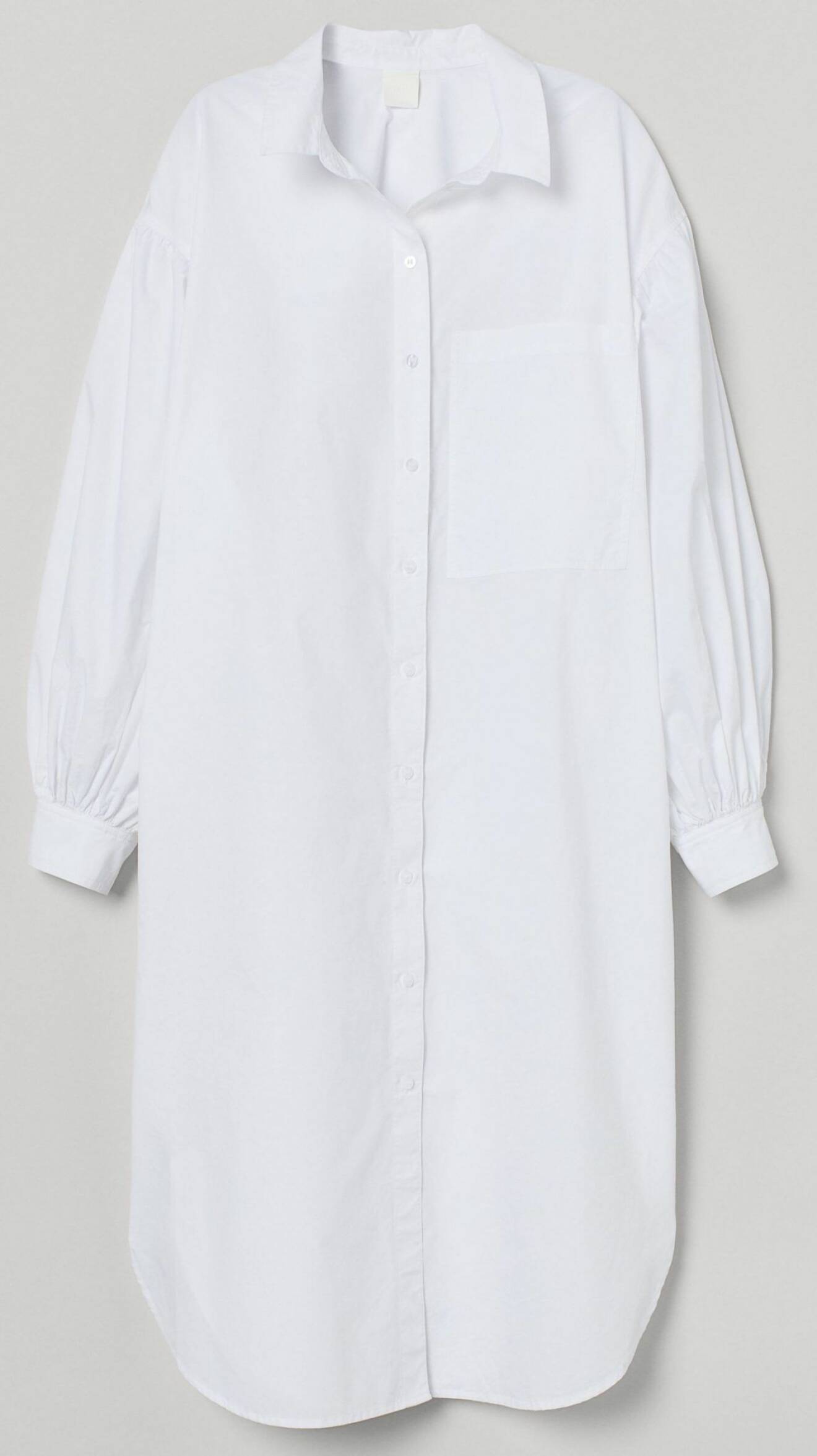 Oversized skjortklänning från H&M.