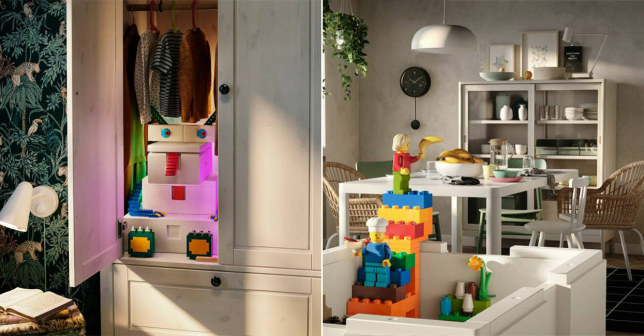 Ikea i samarbete med Lego i ny kollektion Bygglek
