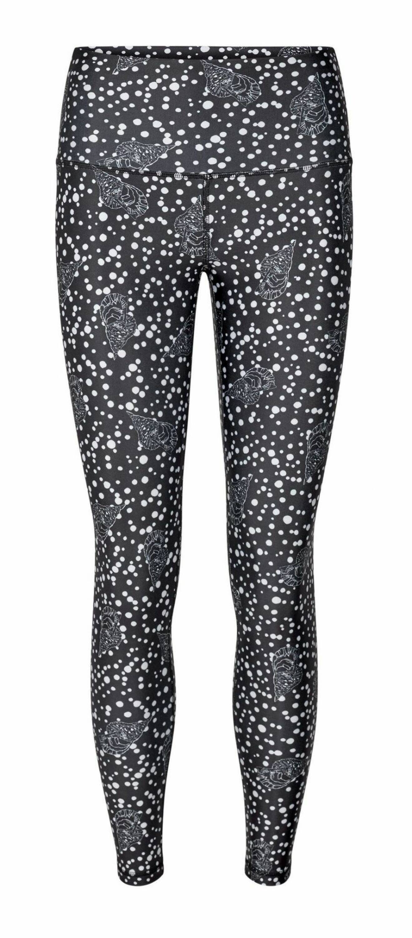 Högmidjade leggings med snäckmönster från danska märket H2o Fagerholt