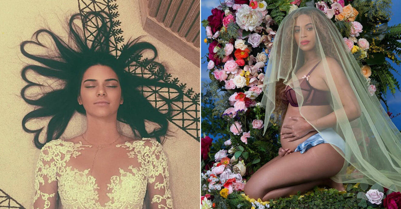 Kendall Jenners hjärthår och Beyoncés gravidbild