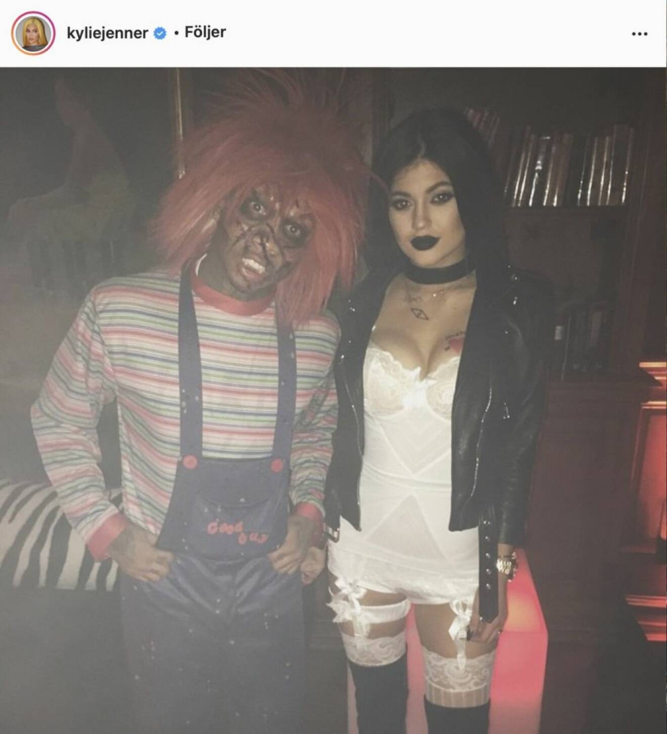Kylie Jenner som the bride of Chucky 