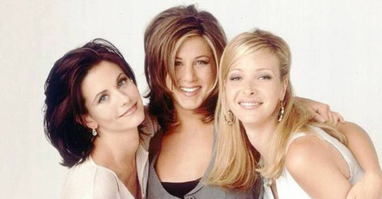 Rachel, Monica och Phoebe från tv-serien vänner