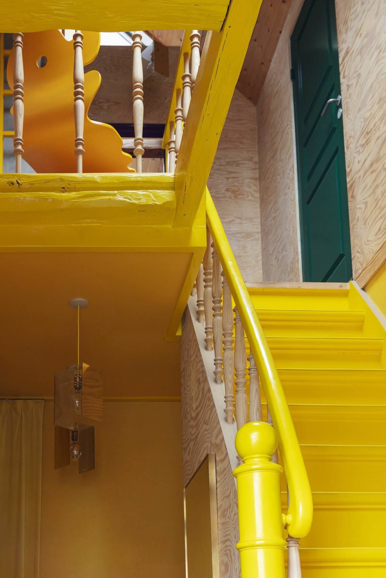Hemma hos Karsten Lulloff Köpenhamn gul trappa