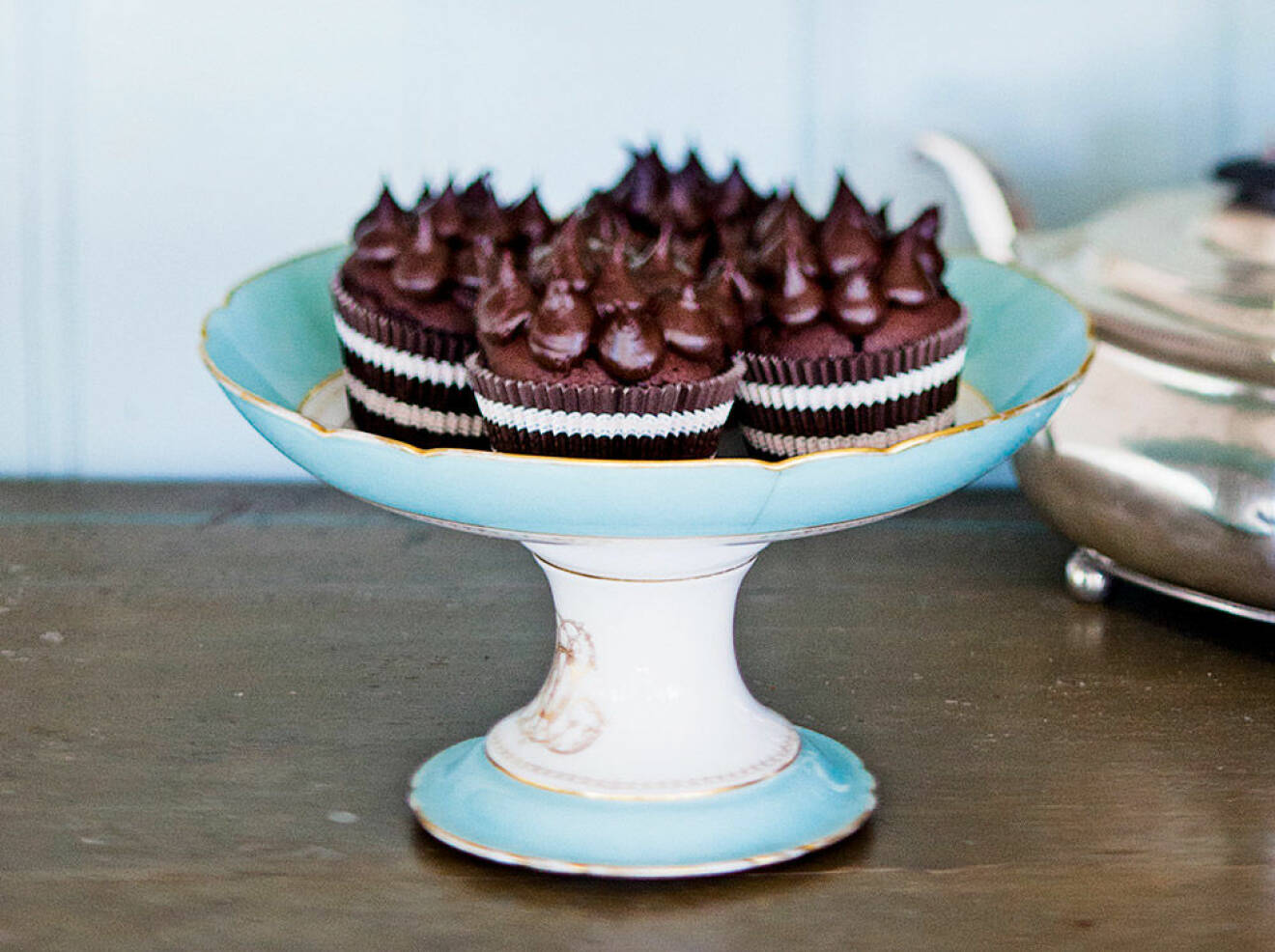 After Eight-cupcakes. Foto: Wolfgang Kleinschmidt
