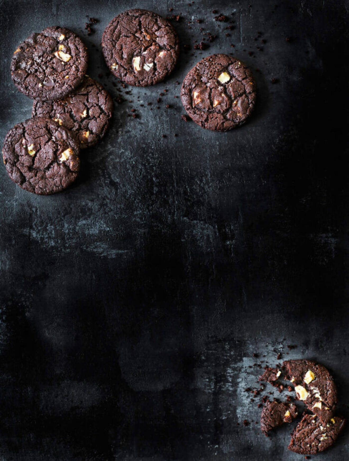 Recept på cookies med vit choklad
