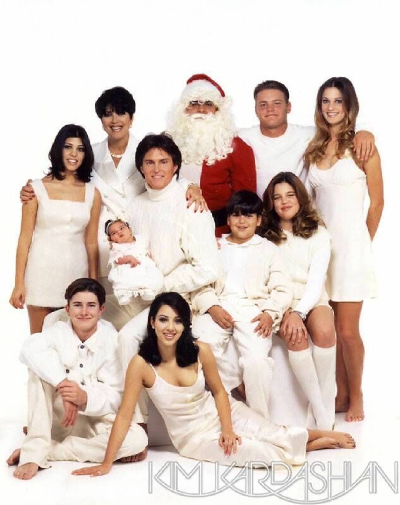 Familjen Kardashians julkort 1995