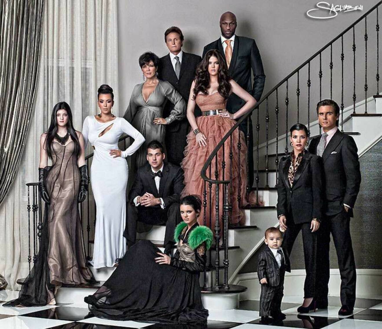 Familjen Kardashians julkort 2010