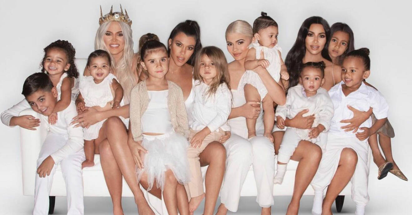 familjen kardashians julkort 2018