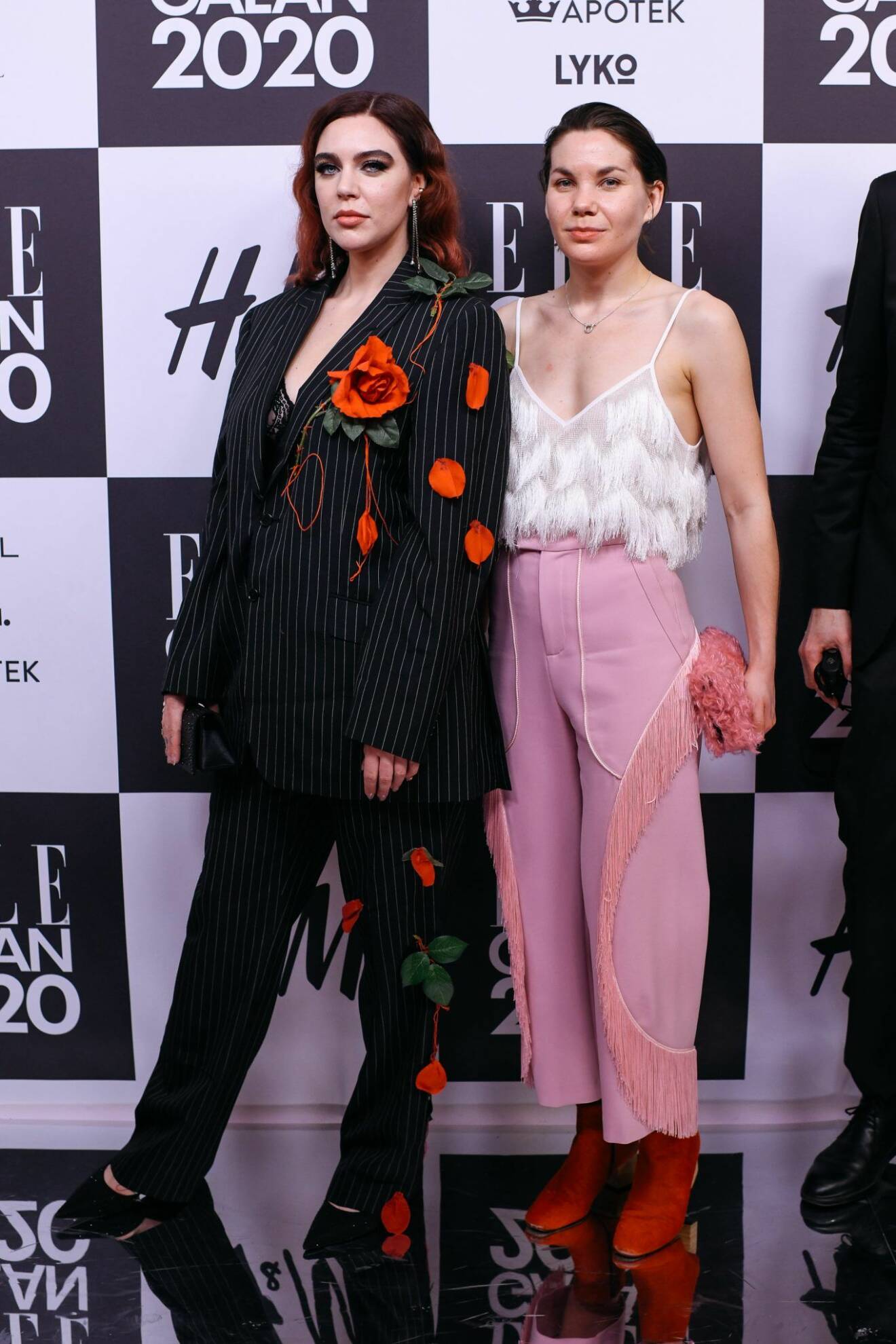 Beatrice Eli och Ida Klamborn på röda mattan på elle-galan 2020