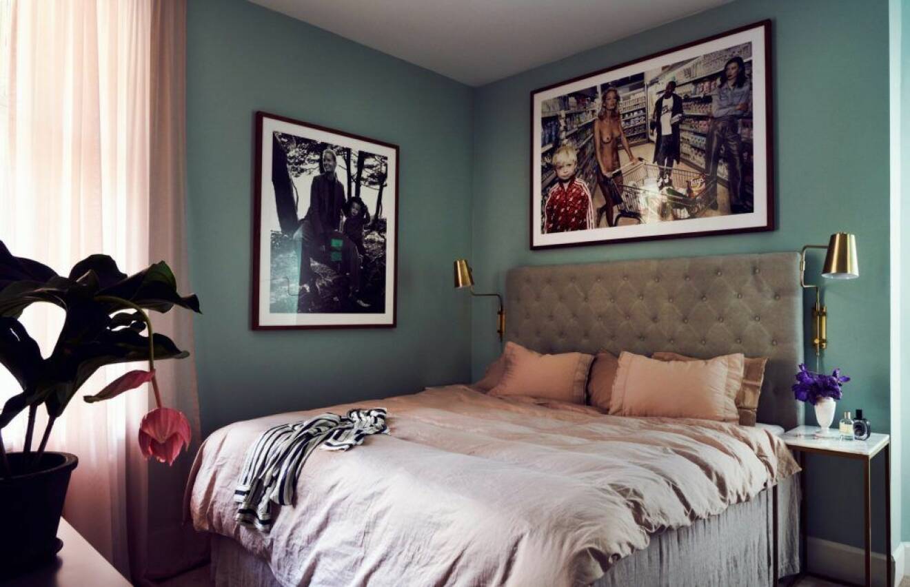 sovrum i färg hos Caroline Winberg