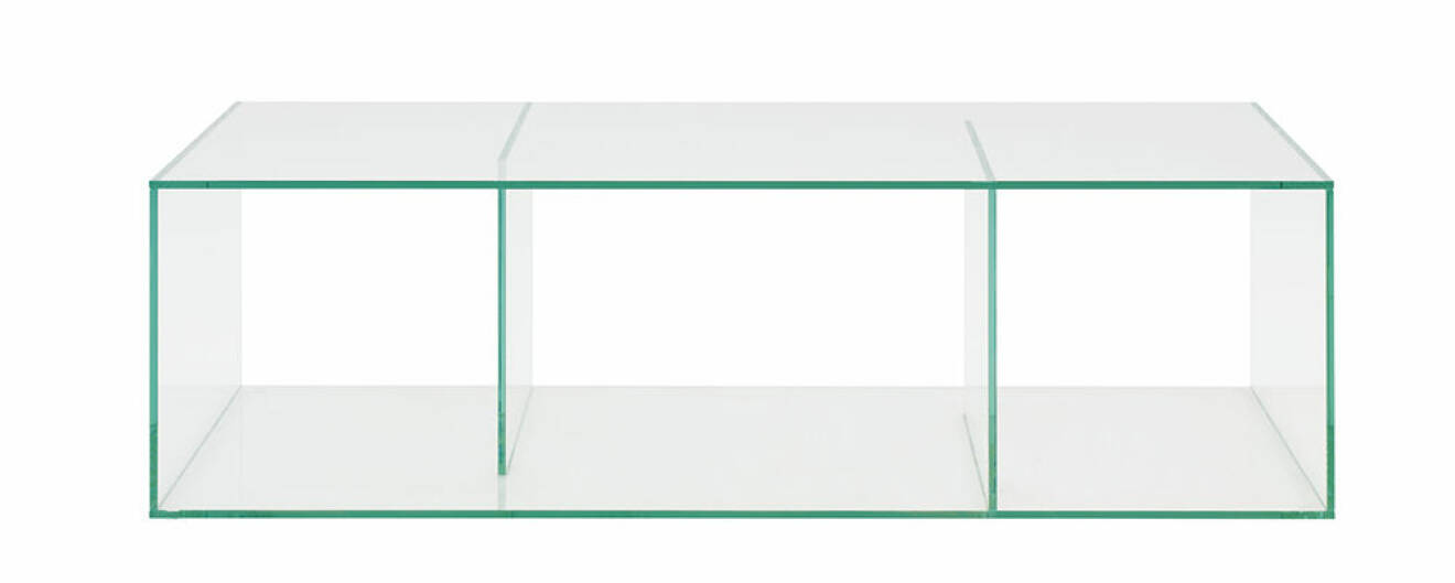 modernt soffbord i glas