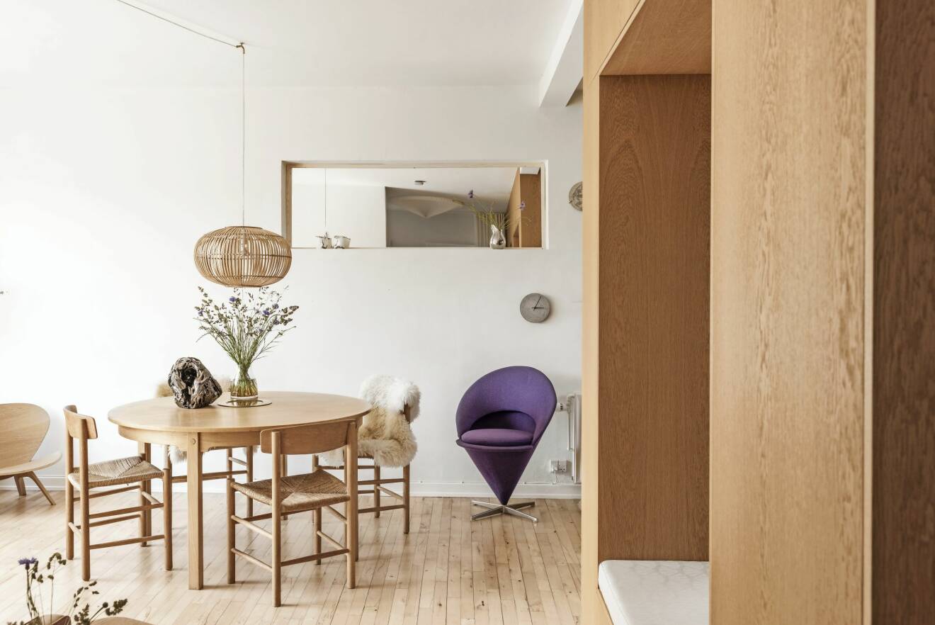 Smarta lösningar Århus matbord cone chair i lila