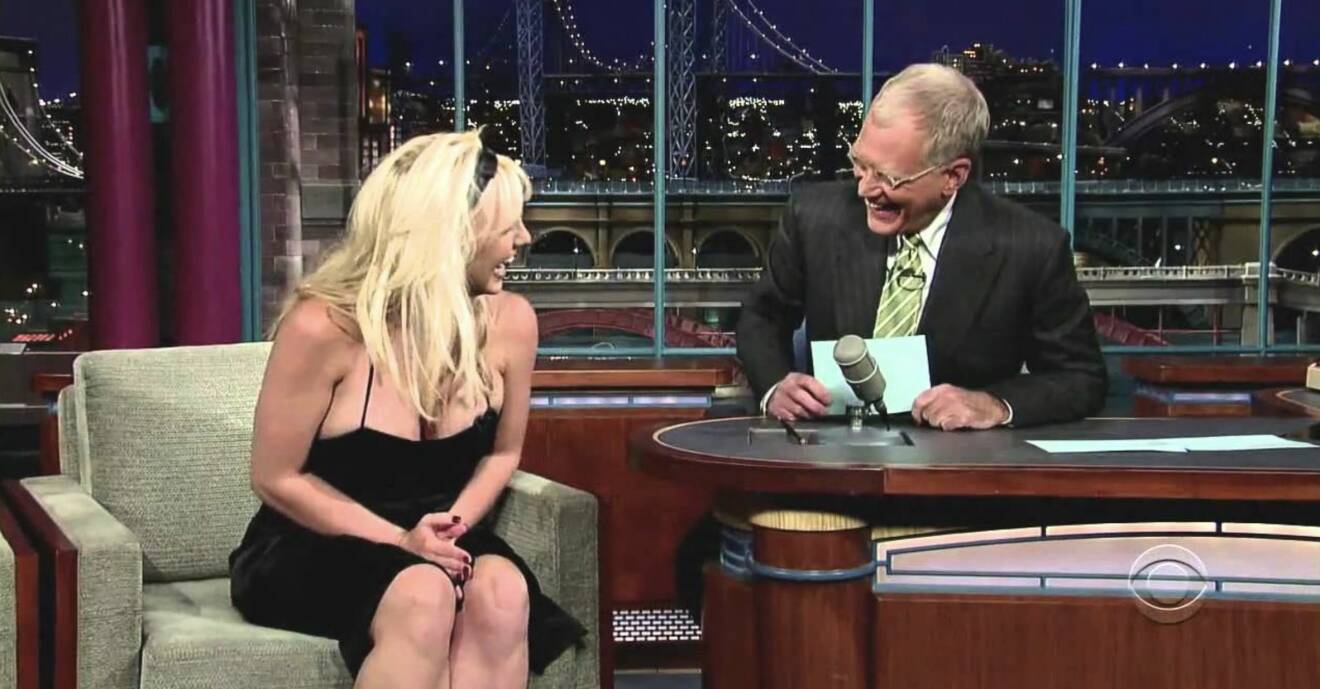 Britney hos Letterman