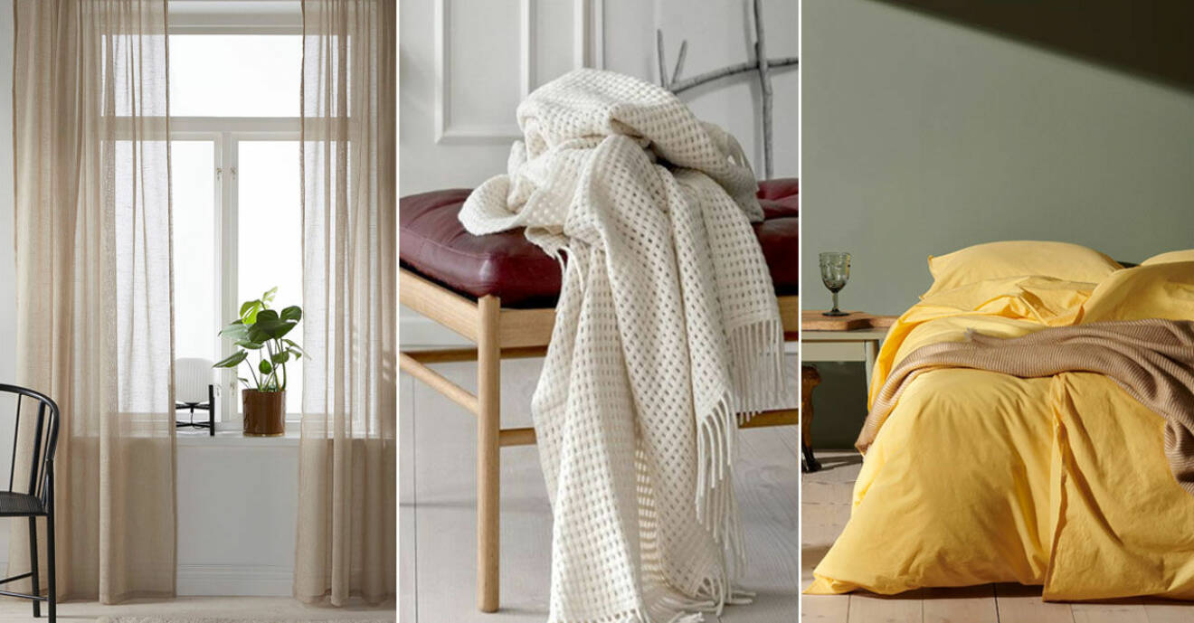 Snygga, tidlösa och hållbara textilier till hemmet