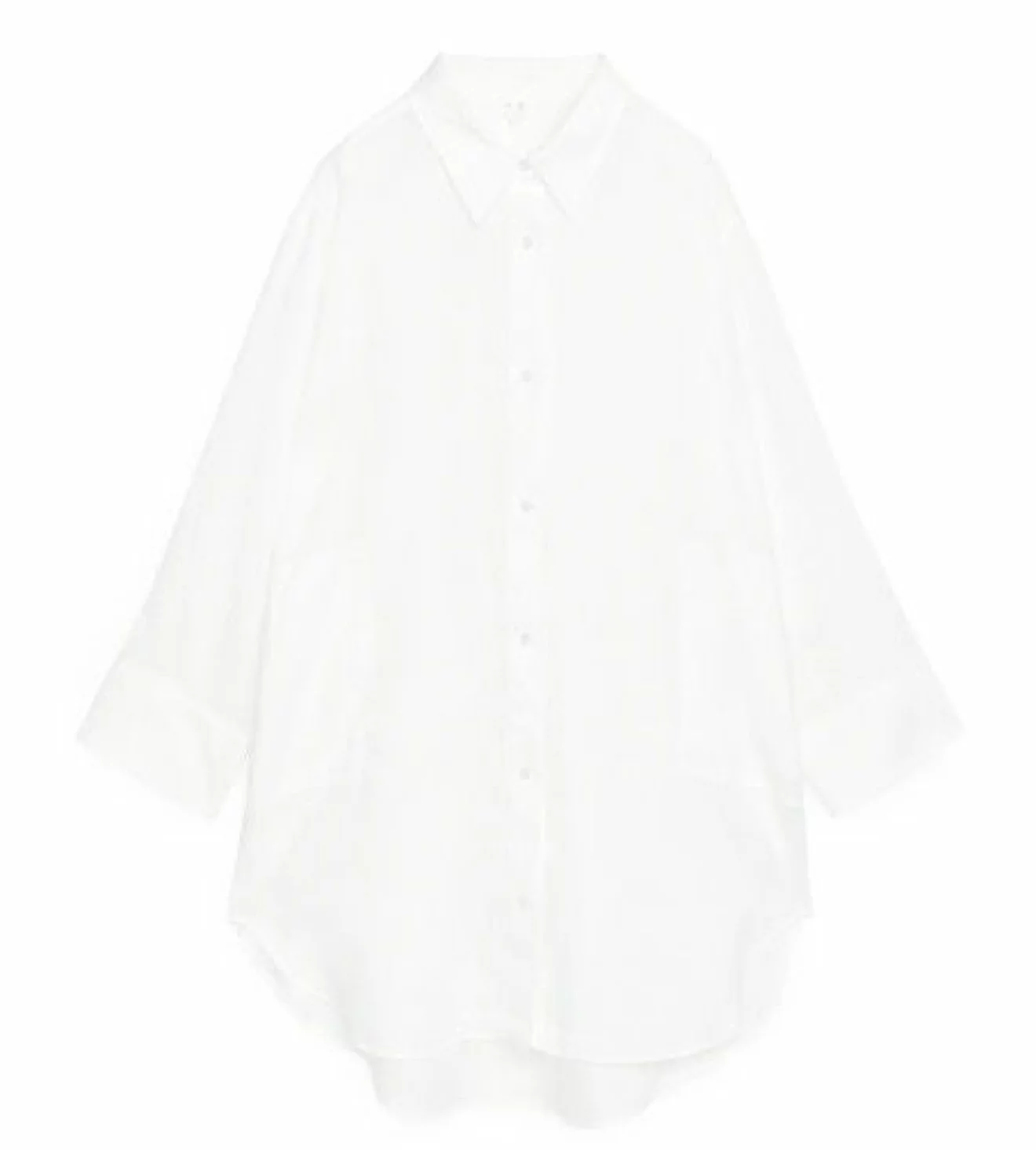 vit oversize skjorta