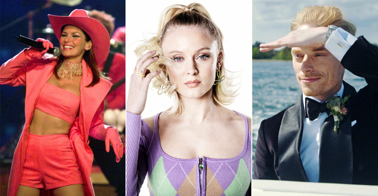 Shania Twain, Zara Larsson och Lars från Gift vid första ögonkastet i ELLE Pop