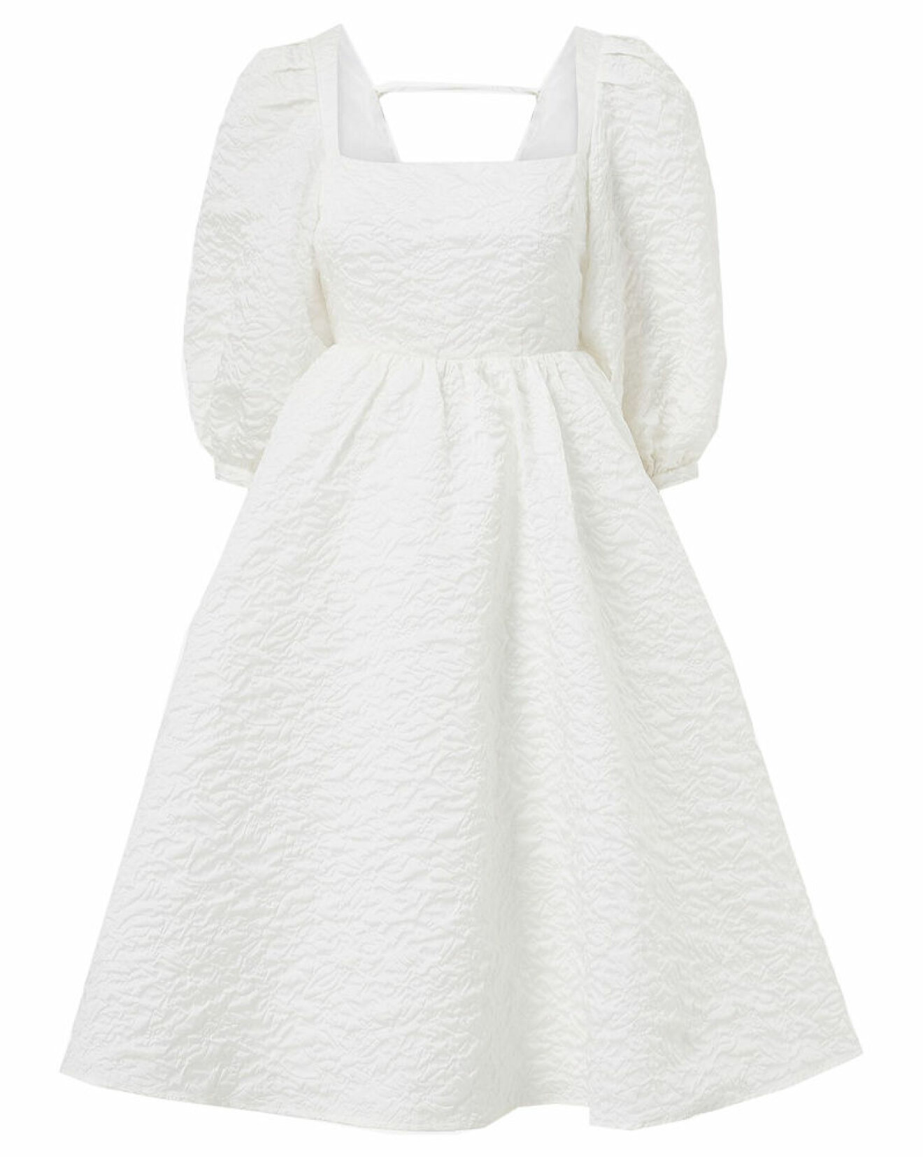 vit cecile bahnsen-inspirerad klänning