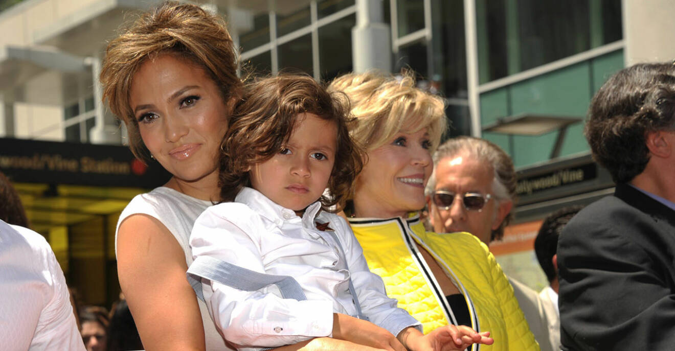 Jennifer Lopez och sonen Maximilian David Muñiz