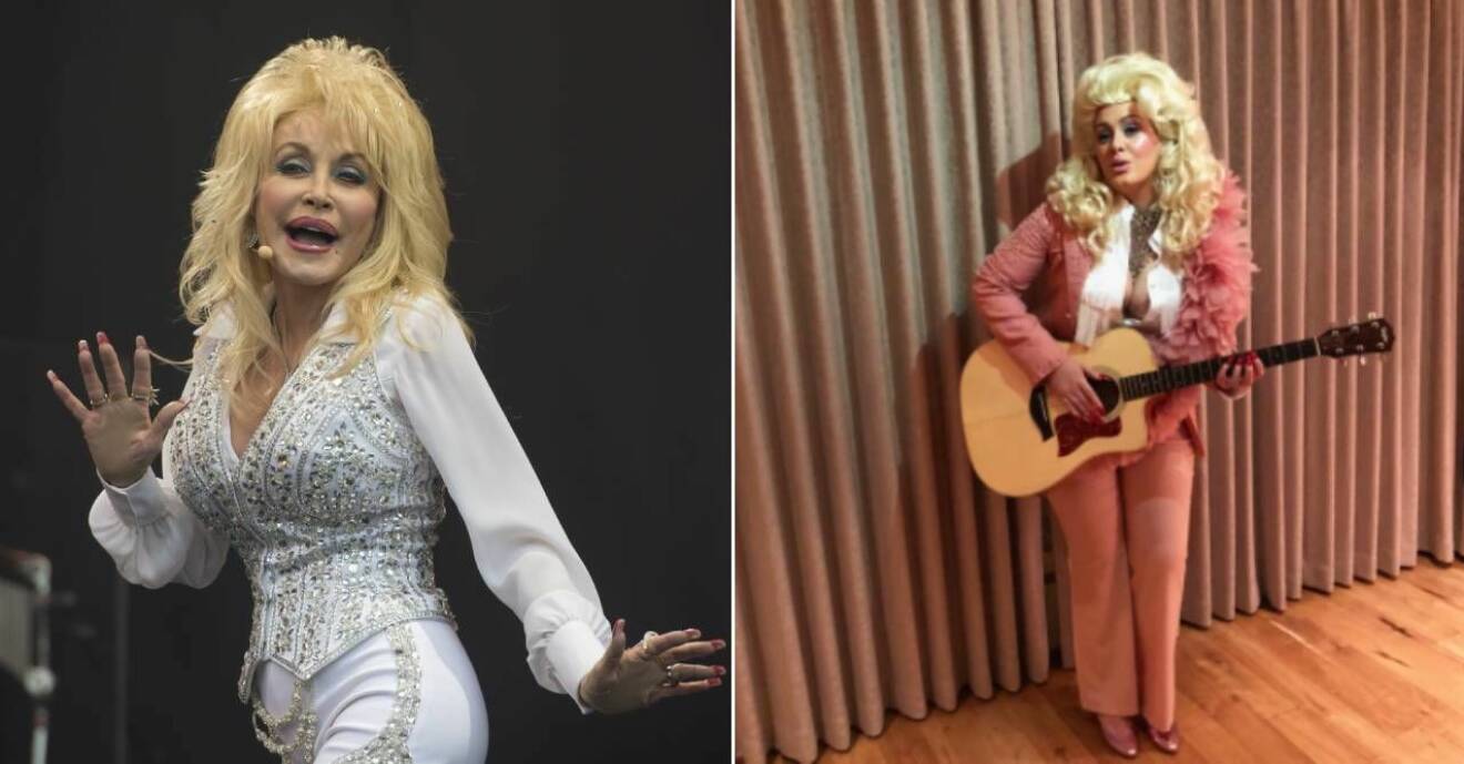 Adele klädde ut sig till Dolly Parton