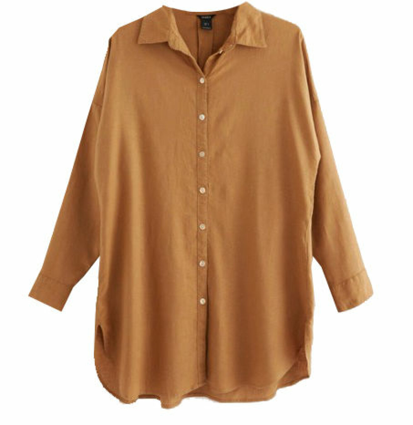brun linneskjorta oversized