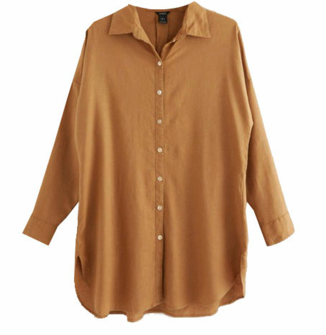 brun linneskjorta oversized