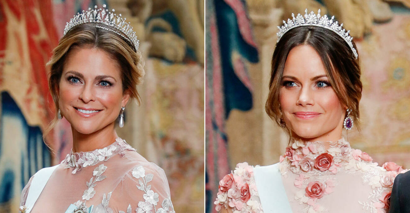 Prinsessan Sofia och prinsessan Madeleine i likadana kläder
