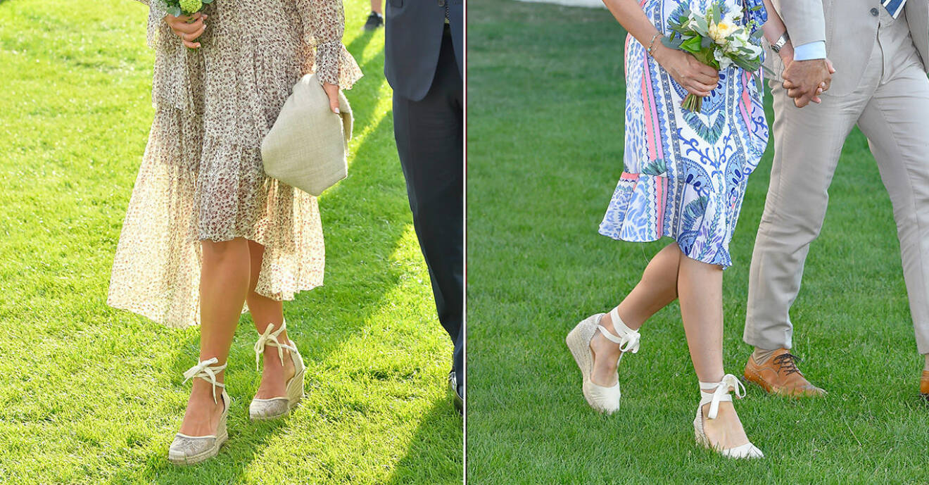 Madeleine och Sofia i likadana skor