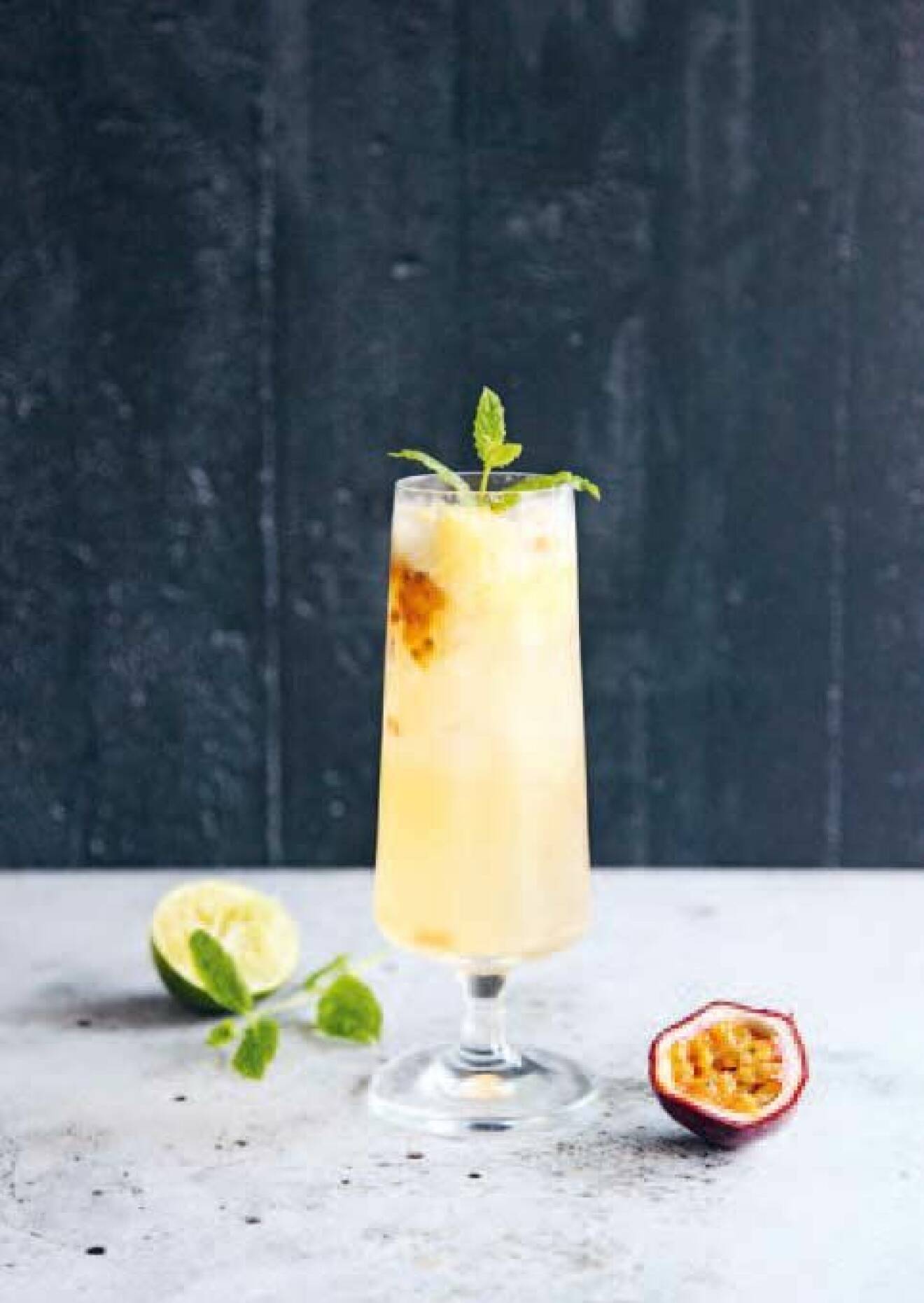 Mocktail med mangosorbet