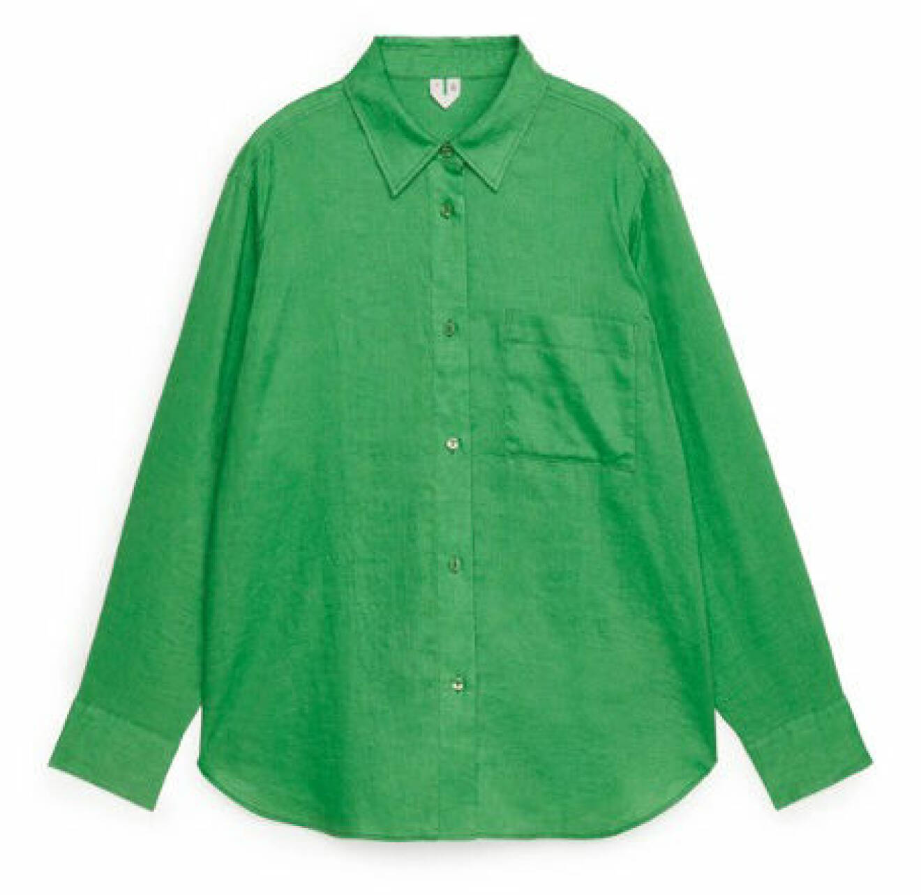 grön linneskjorta dam