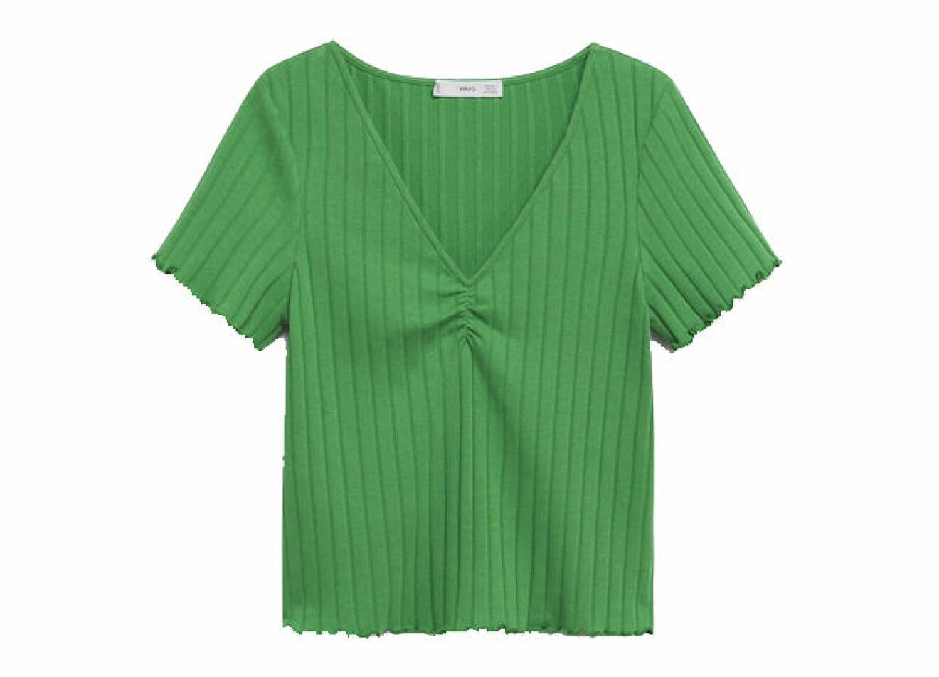 grön tshirt v-ringad dam