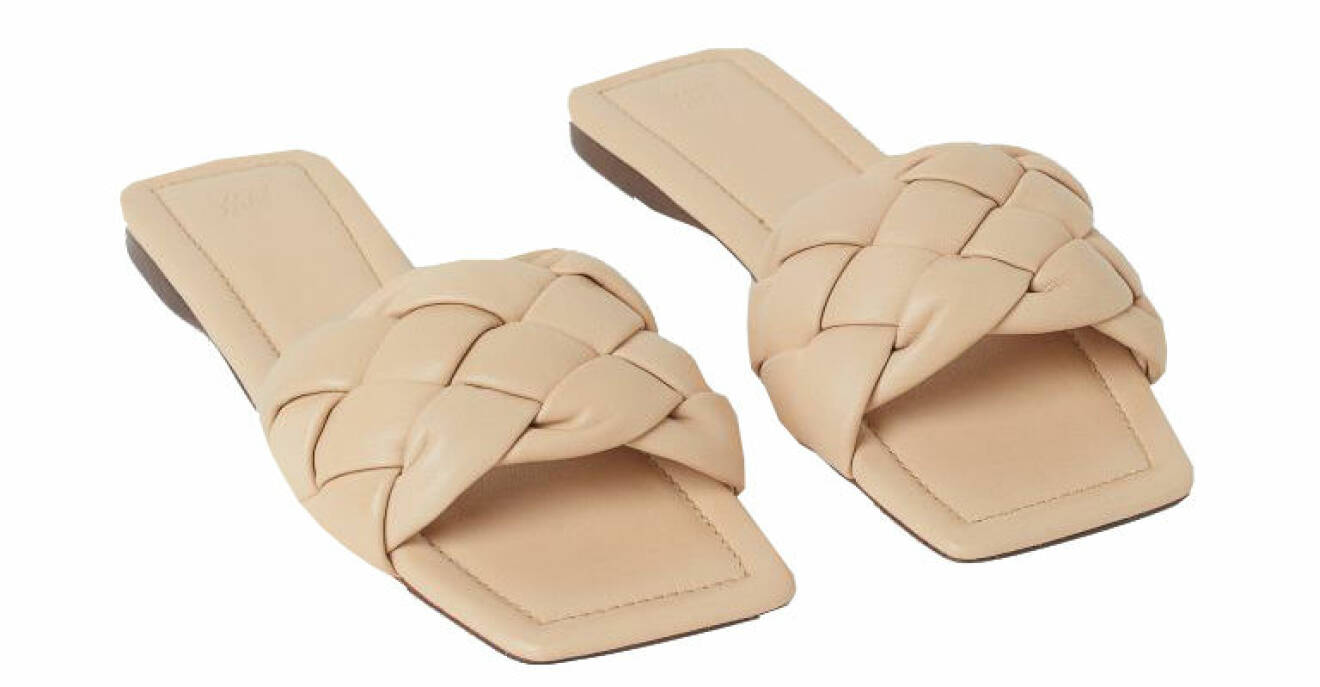 sandaler med fyrkantig tå